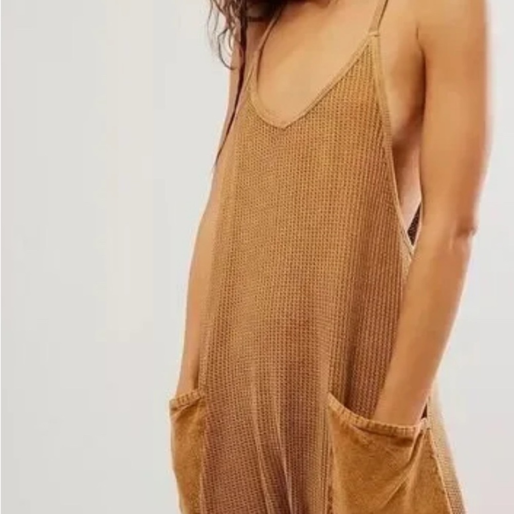 Free People Tan Jumpsuit - Picture 2 of 6